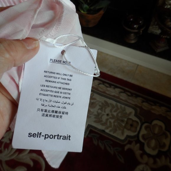 Self-Portrait Pink Gingham Midi Dress - Picture 15 of 16